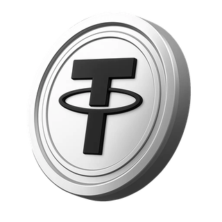 Seção de informações da conta com a moeda Tether USDT